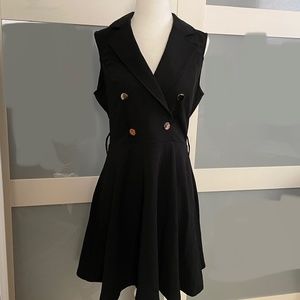 Sleeveless blazer dress